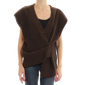 GILET IN MAGLIA MORO